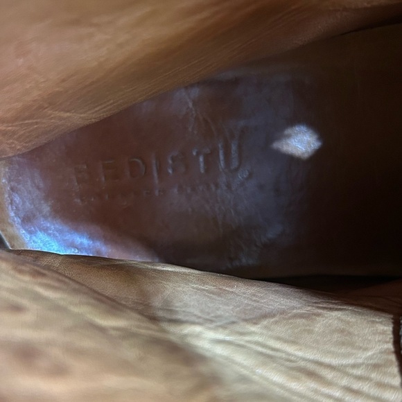 Bed Stu Cobbler Series Studded Distressed Brown Leather Lace-Up Boots Size 8.5 - Picture 15 of 15